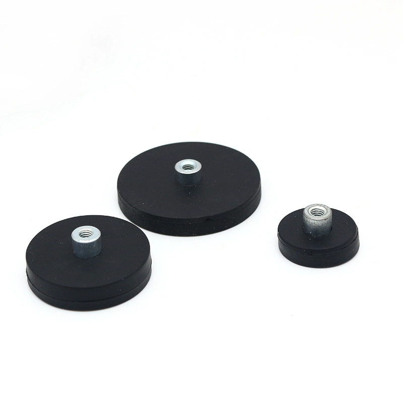 High Standard Rubber Coated Pot Magnet for Car LED Light Base