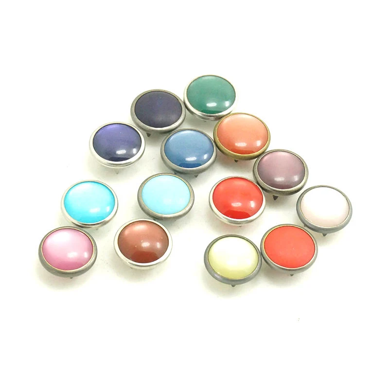 Wholesale Flatback Magnetic Snap Buttons Magnetic Button Nickel Thin Magnet Button for Handbags Thick Metal Brass 14mm 18mm